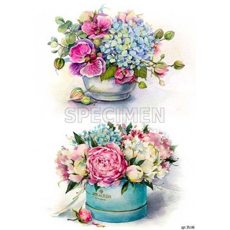 papier cienki A-4 kwiaty w boxie FS-146