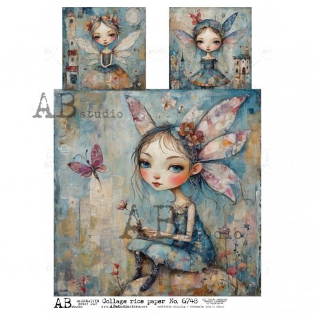 papier ryżowy A-4 6748 wróżki