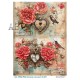 papier ryżowy A-4 595 serce,kwiaty