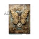 papier ryżowy A-4 id-128 motyl rdza
