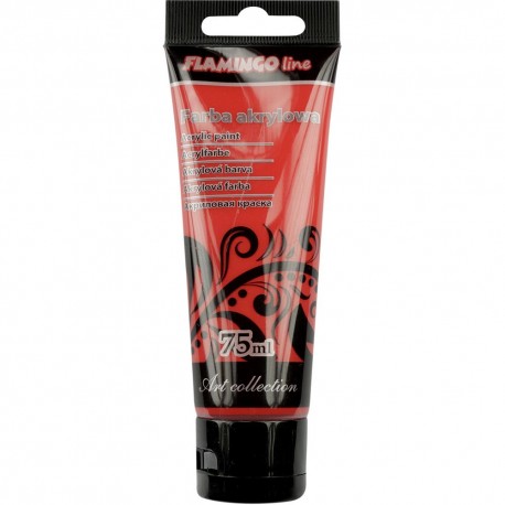 farba akrylowa 75ml flamingo czerwony