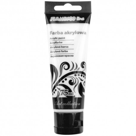 farba akrylowa 75ml flamingo biel tytanowa