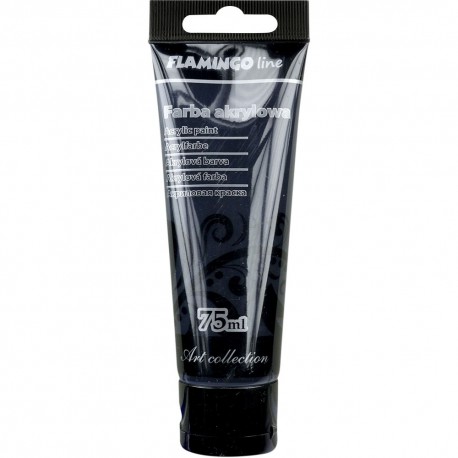 farba akrylowa 75ml flamingo czarny