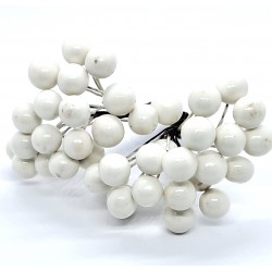 jarzębina biała błyszcząca  1cm/40 szt