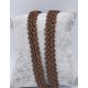 sznurek 1cm gorzka czekolada jodełka cean za 1 m