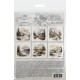 zestaw papierów mini 14,8*14,8cm zimowe domki
