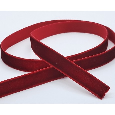 wstążka aksamit 1 cm bordo cena za 1 cm