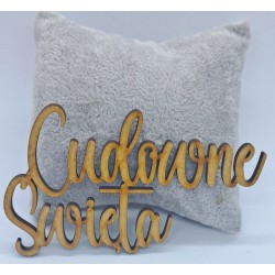 napis Cudowne Święta 5,4x8,9cm.