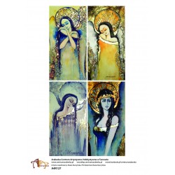 papier ryżowy A-4 R127 anioły ramki