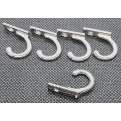 wieszak metalowy srebro 3*2 cm opk.5 szt