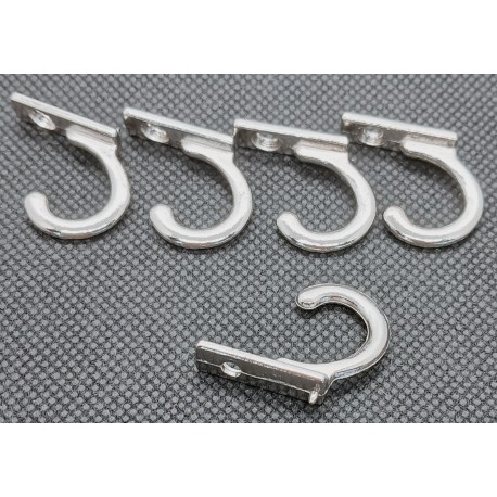 wieszak metalowy srebro 3*2 cm opk.5 szt