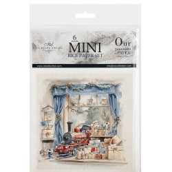  zestaw papierów mini 14,8*14,8cm ciuchcia 