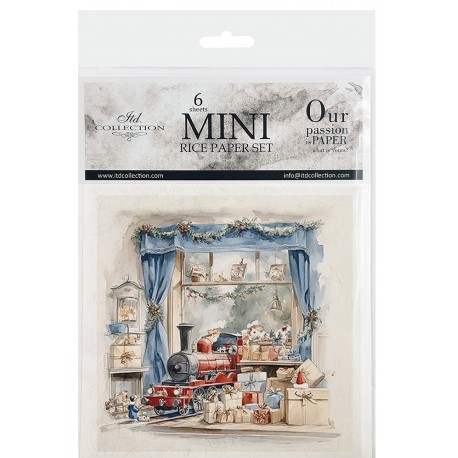  zestaw papierów mini 14,8*14,8cm ciuchcia 