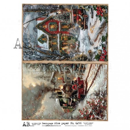 papier ryżowy A-4 id-6290 cuichcia,domek