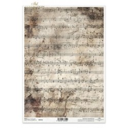 papier ryżowy A-4 2710 tło nuty