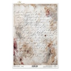 papier ryżowy A-4 2712 tło nuty,kwiaty