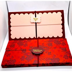 koperty podarunkowe 17*9 cm opk.2 szt czerwien