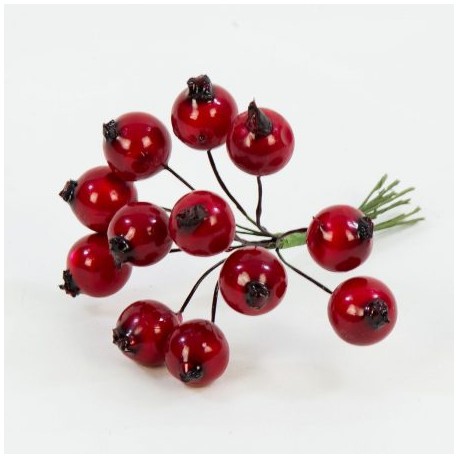 jabłuszka czerwone 1 cm/12szt