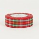 wstążka krata 2,5cm*10 m czerwona