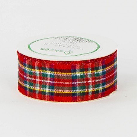 wstążka krata 2,5cm*10 m