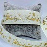 wstążka rypsowa krem 2,5 cm wesołych świąt cena za 1 m