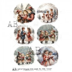 papier ryżowy A-4 id-7213 świąteczny chór