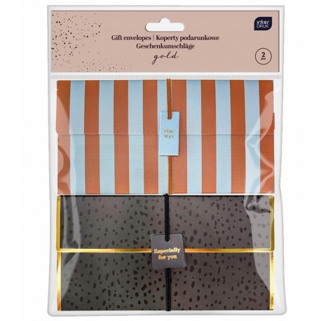 koperty podarunkowe 17*9 cm opk.2 szt but.zielen