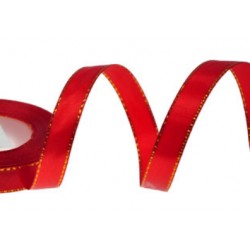 wstążka satynowa 1,2cm*20Y czerwona