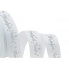 wstążka rypsowa biała 2,5 cm *20y wesołych świąt 