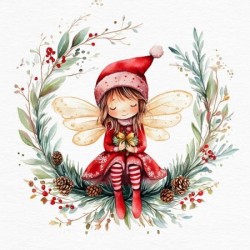 serwetki 33*33 BN258 skarzcik w wianku