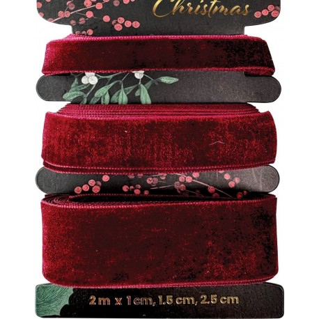 zestaw tasiemek aksam.bordo 2m*1cm*1,5cm*2,5 cm