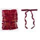 kokardki aksamitne bordo 18 cm opk.25 szt