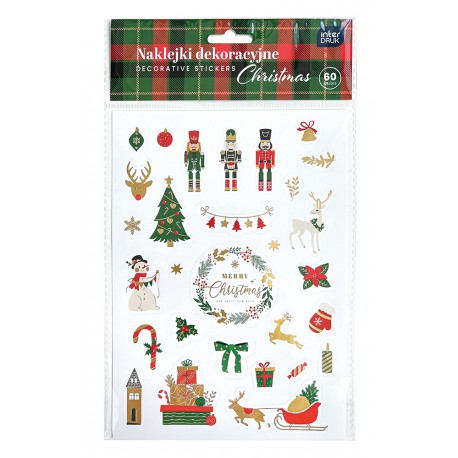 naklejki christmas - 80 szt