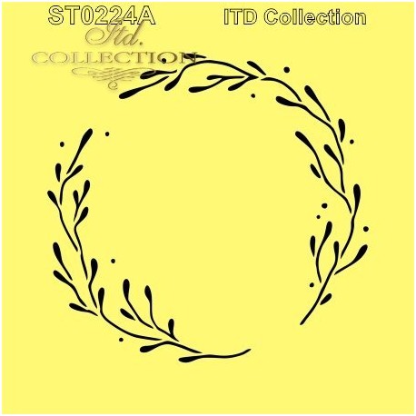 szablon 16*16cm wianek ST0224A