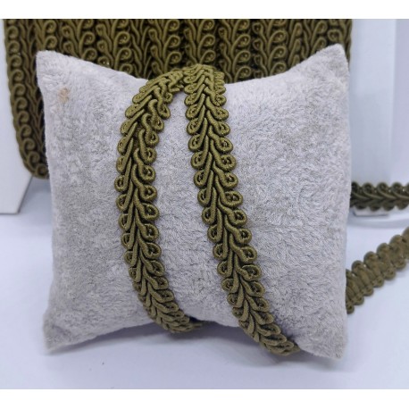 sznurek 1cm zieleń mchowa jodełka cena za 1 m