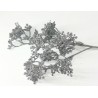 gałązka gipsówka srebro brokat 37 cm