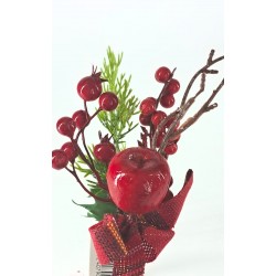 gałązka kulki,jabłuszko,kratka 28 cm