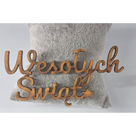 napis wesołych świąt 8,5*4,5 cm