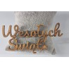 napis wesołych świąt 8,5*4,5 cm
