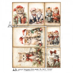 papier ryżowy A-4 id-6199 koty