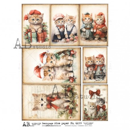 papier ryżowy A-4 id-6199 koty