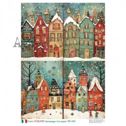 papier ryżowy A-4 no.680 kamieniczki