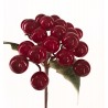 gałązka czerwone kulki 24 cm