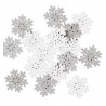 śnieżynki białe-szare samoprzylepne 2,5 cm/16 szt