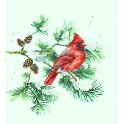 serwetka 33*33 BN 264 kardynał na sosnie