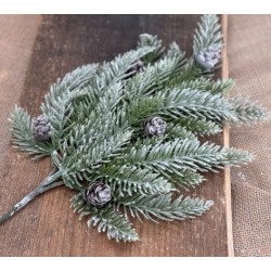 gałązka świerkowa szroniona 43 cm