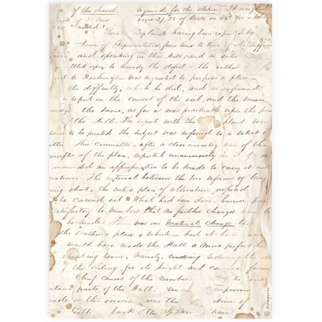 ***papier ryżowy A4 DFSA4913 pismo odręczne