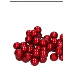 kulki czerwień połysk 16 mm opk.12 szt