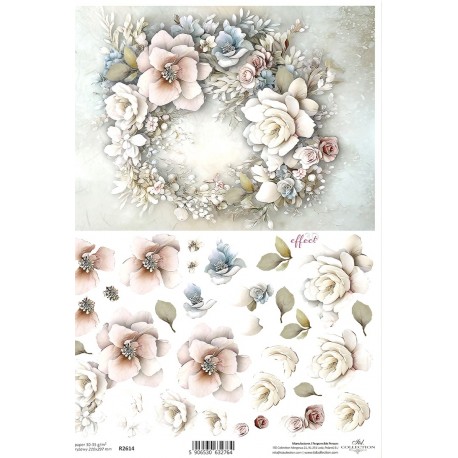  papier ryżowy A-4 2614 wianek 3d