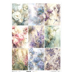  papier ryżowy A-3 1548l tła kwiaty